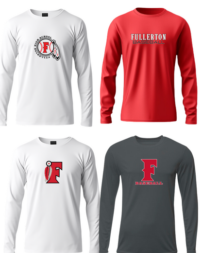 Fullerton Baseball - A4 Cooling Performance Long Sleeve T-Shirt