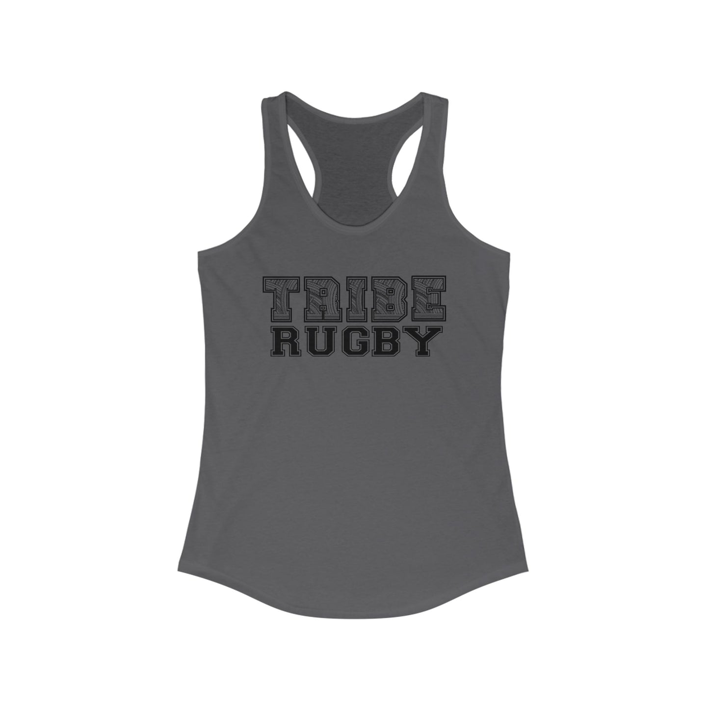 Tribe Rugby Women's Racerback Tank Black Logo