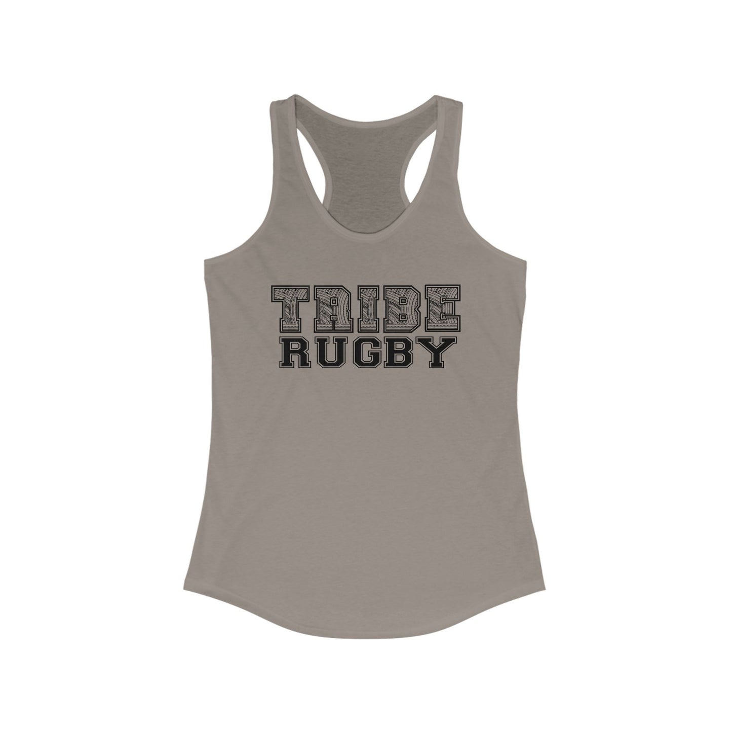 Tribe Rugby Women's Racerback Tank Black Logo