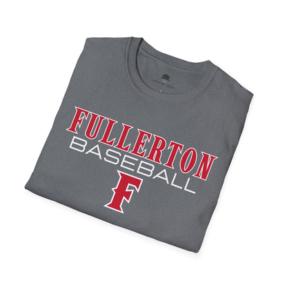 Fullerton Baseball - Softstyle T-Shirt 100% Cotton Unisex Tee