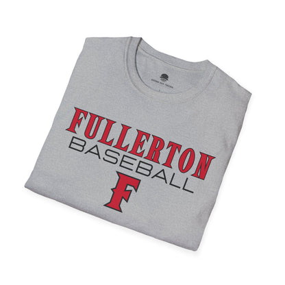 Fullerton Baseball - Softstyle T-Shirt 100% Cotton Unisex Tee