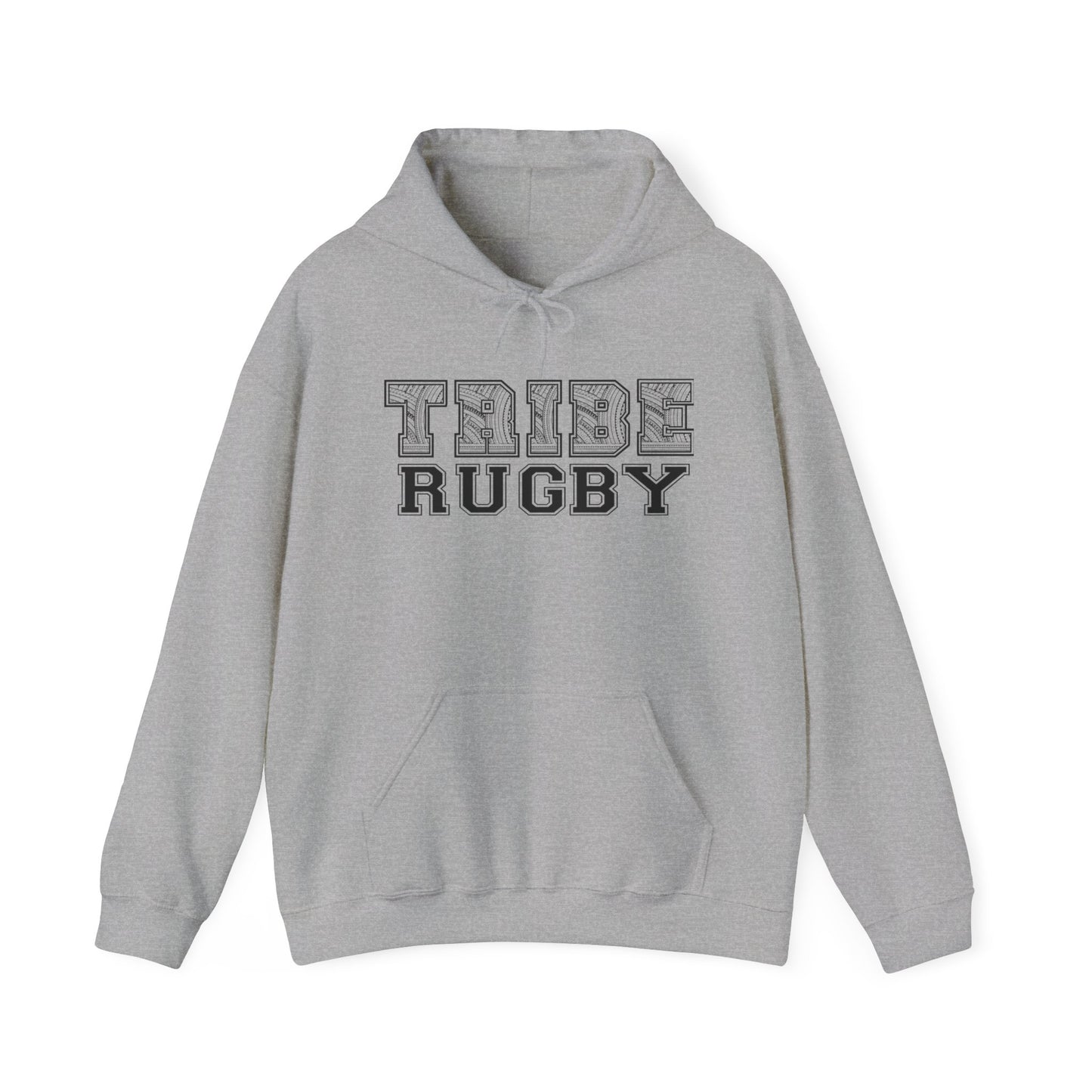 Tribe Rugby Hoodie Gildan - Black Logo