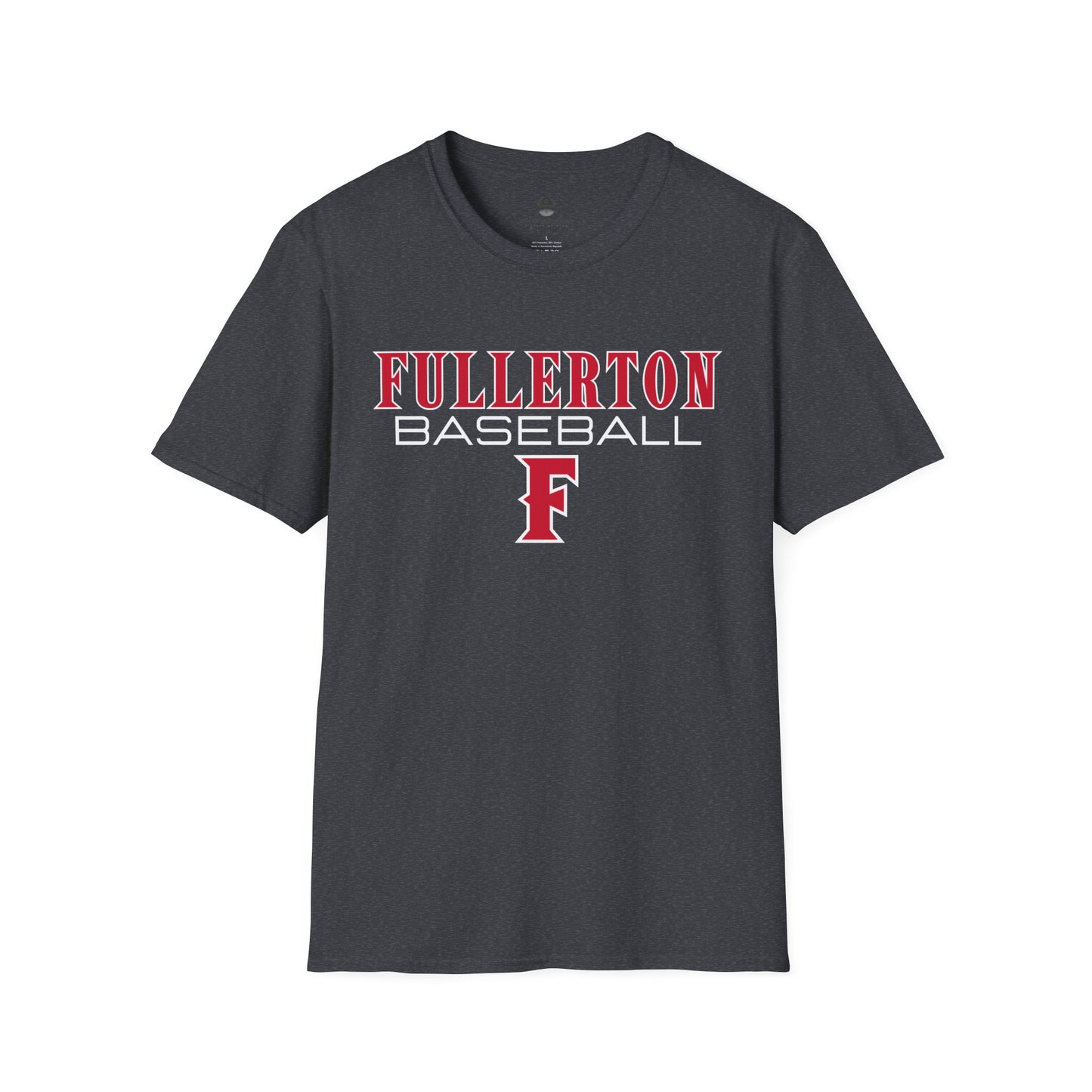 Fullerton Baseball - Softstyle T-Shirt 100% Cotton Unisex Tee