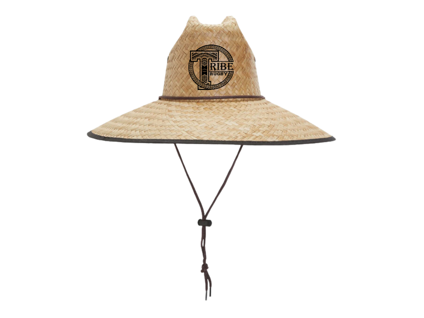 Tribe Rugby Straw Hat with Embroidered Patch