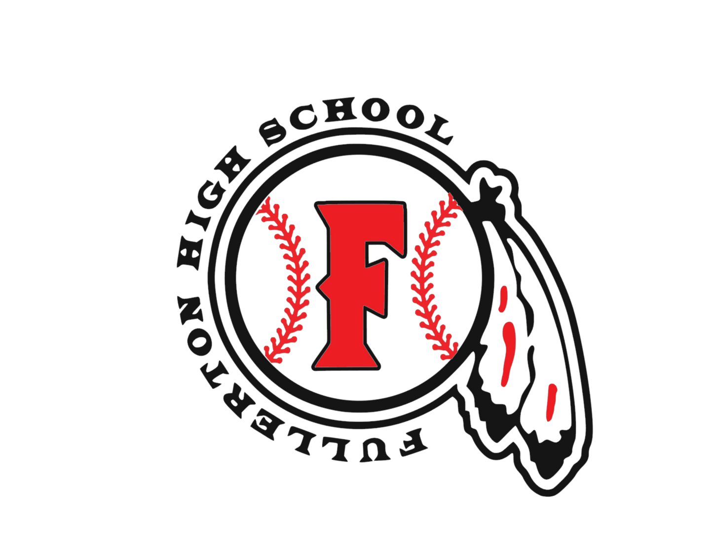 Fullerton Baseball Dreamcatcher 3D-Decal (weatherproof)