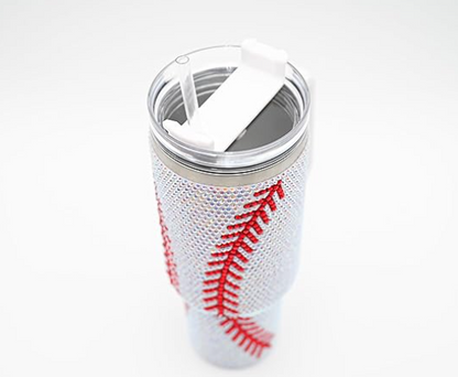 Baseball Bling 40oz Stainless Steel Tumbler Cup