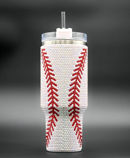 Baseball Bling 40oz Stainless Steel Tumbler Cup