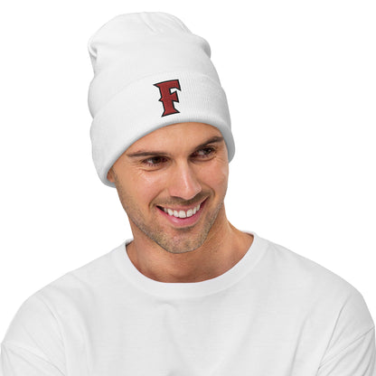 Fullerton Baseball - Embroidered Beanie (White)