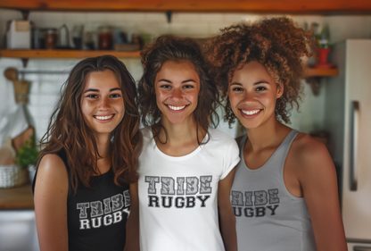 Tribe Rugby Women's Racerback Tank Black Logo