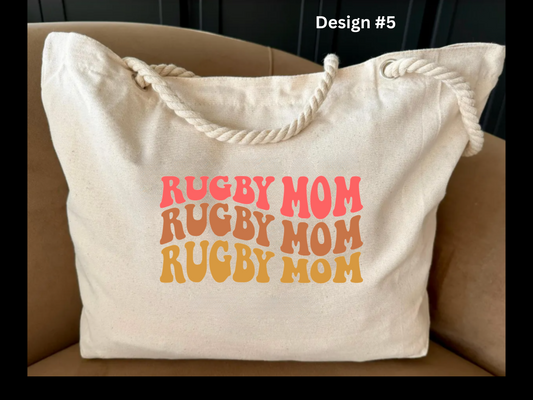 Rugby - Rope handle tote bag