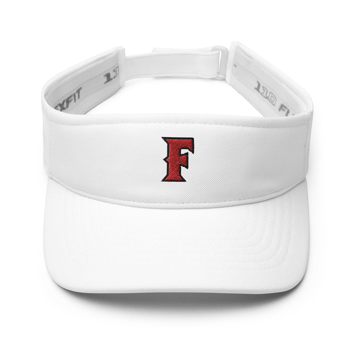 Fullerton Embroidered White Visor