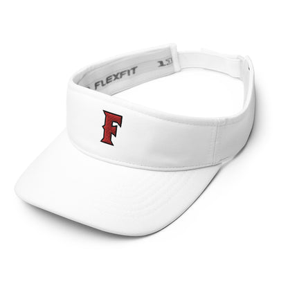 Fullerton Embroidered White Visor